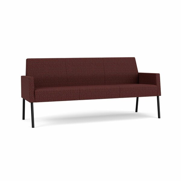 Lesro Mystic Lounge Reception Sofa, Black, RF Nebbiolo Upholstery ML1601